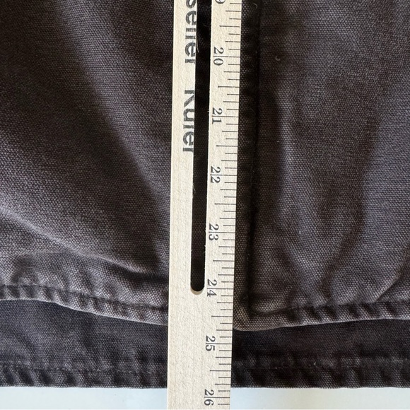 Carhartt Canvas Sherpa Lined Work Vest Jacket Mens Large V33 DKB Dark Brown - Picture 15 of 15